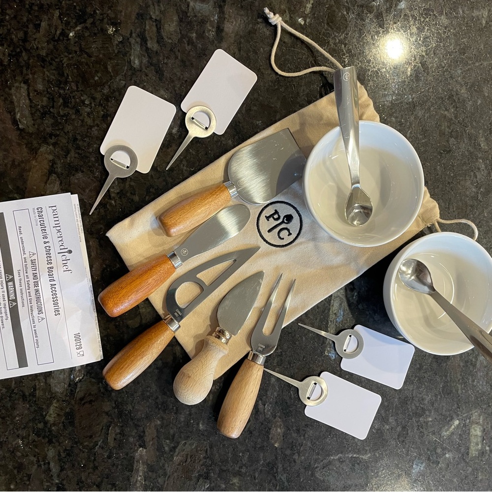 Pampered chef charcuterie board and accessories